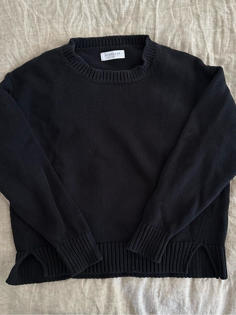 Everlane Chunky Knit Cotton Crew Sweater